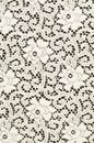 White textile with stylized flowers Royalty Free Stock Photo