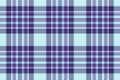 White textile texture background, graph pattern vector seamless. Difficult fabric check plaid tartan in light and indigo colors Royalty Free Stock Photo