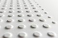 White texture dots abstract background. Some braille text on page paper for blind Royalty Free Stock Photo