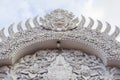 The White Thai ornament entrance in Temple, Thailand