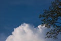 Brighten blue sky with group of white cloud Royalty Free Stock Photo