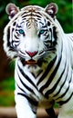 White Tiger illustration artwork artificial intelligence Royalty Free Stock Photo
