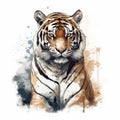 White Tiger Illustration for Posters and Web Design.