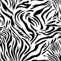 white tiger skin seamless pattern background AI generated Royalty Free Stock Photo