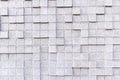 White tile background cubic pattern design stone