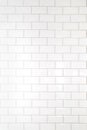 White tiles brick background. Interior of the kitchen or bathroom. Royalty Free Stock Photo