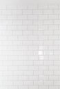 White tiles brick background. Interior of the kitchen or bathroom. Royalty Free Stock Photo