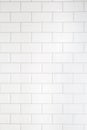 White tiles brick background. Interior of the kitchen or bathroom. Royalty Free Stock Photo