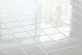 White tiles floor abstract background #3 Royalty Free Stock Photo
