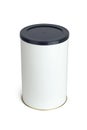 White tin box packaging container