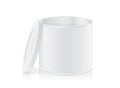 White tin can open cap Royalty Free Stock Photo