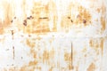 White tin wall with rust and peeled paint Royalty Free Stock Photo