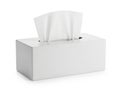 White tissue box isolated on white background Royalty Free Stock Photo