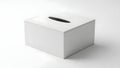 White tissue box on a white background Royalty Free Stock Photo
