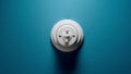 White Toggle Switch On The Blue Wall Royalty Free Stock Photo
