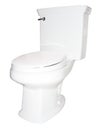 White toilet isolated