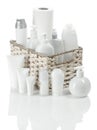 White toiletries Royalty Free Stock Photo