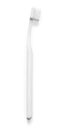White toothbrush realistic 3d vector illustration isolated side view