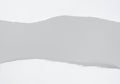 White torn paper on gray background. collection paper rip. paper design banner. with copy space for your text. Royalty Free Stock Photo