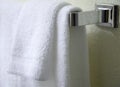 White towels hanging Royalty Free Stock Photo