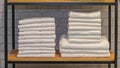 White Towels Shelf Royalty Free Stock Photo