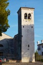 White tower, Castello, Oratorio, in Conegliano Veneto, Italy Royalty Free Stock Photo