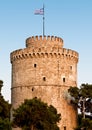 The white tower in Greece Royalty Free Stock Photo