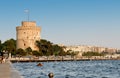 The white tower in Greece Royalty Free Stock Photo