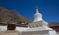 White tower temple gansu china Royalty Free Stock Photo