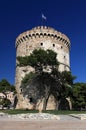 White tower in Thessaloniki Royalty Free Stock Photo