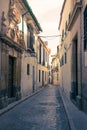 Streets in a white village of Andalucia, southern Spain Royalty Free Stock Photo