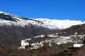 White towns in the mountains, Bubion, Spain. Royalty Free Stock Photo