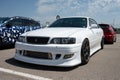 White Toyota Chaser sports car parked on the street