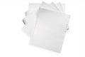 White Tractor-Feed Paper or fan-fold paper , Continuous dot matrix tractor feed printer paper For use with dot-matrix and line Royalty Free Stock Photo