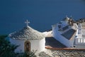 white traditional church on an island in Greece. Skopelos island, Greece Royalty Free Stock Photo