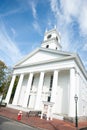 White traditional church. Royalty Free Stock Photo