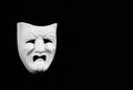 White tragedy mask Royalty Free Stock Photo