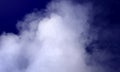 Abstract White transparent smoke cloud. Steam explosion special effect. Realistic vector fire fog or mist texture. Royalty Free Stock Photo