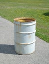 White trash can Royalty Free Stock Photo