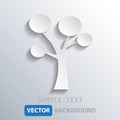 White tree background, vector eps10