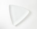 White triangular plate