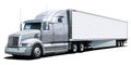 White truck Western Star. Royalty Free Stock Photo