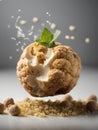 White truffle, Tuber magnatum, highly prized edible fungus, cinematic advertising photography Royalty Free Stock Photo