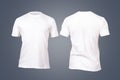 White Tshirt Template Royalty Free Stock Photo