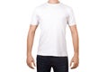 White Tshirt on Young Man Royalty Free Stock Photo