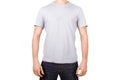 White Tshirt on Young Man Royalty Free Stock Photo