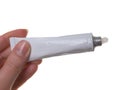 White tube with ointment