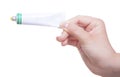 White tube with ointment Royalty Free Stock Photo