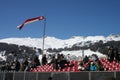 White turf grandstand Royalty Free Stock Photo