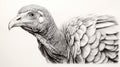 Hyperrealistic Pencil Drawing: Majestic Turkey Art Print